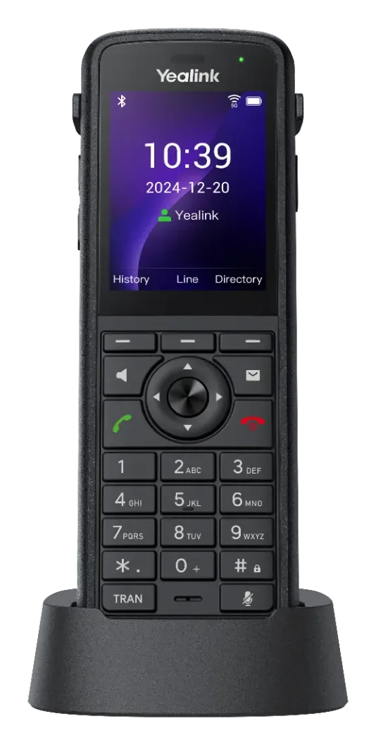Yealink AX86R – odolný Wi-Fi telefón s krytím IP67, pohľad spredu