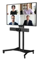 Náhľad: Yealink MeetingBar A30 na mobilnom stojane pod obrazovkou