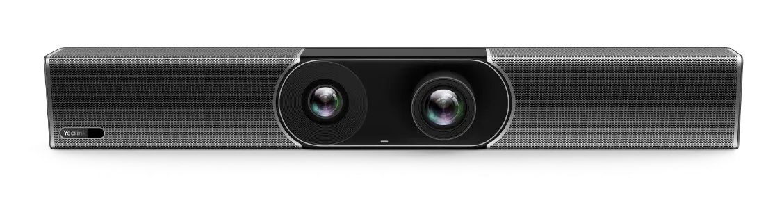 Yealink MeetingBar A30 zboku – videobar s elektrickou clonou kamery