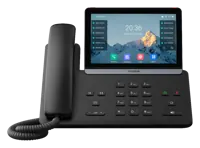 Náhľad: Yealink SIP-T87W – IP telefón so 7" dotykovým displejom, pohľad spredu