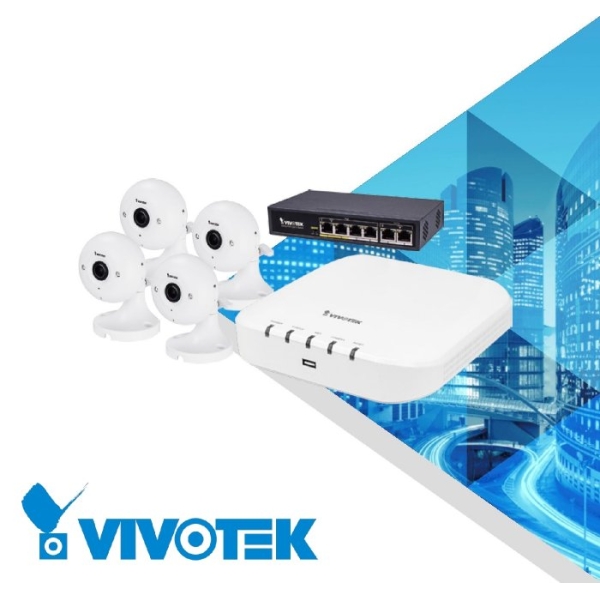 VIVOTEK vnútorný kamerový set ND8312  4x IP8160 1x ND8312 1x AW-FET-060C-065
